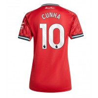 Manchester United Matheus Cunha #10 Domáci Ženy futbalový dres 2025-26 Krátky Rukáv